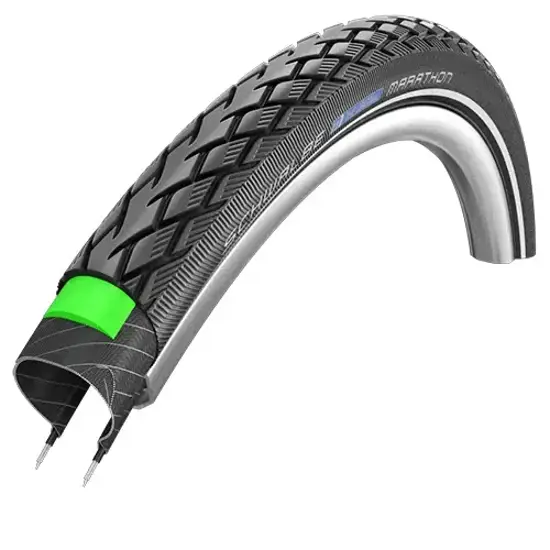 Schwalbe 37 590 MARATHON 26x1375 Drahtreifen GREENGUARD ADDIX Reflex Schwarz 15225903