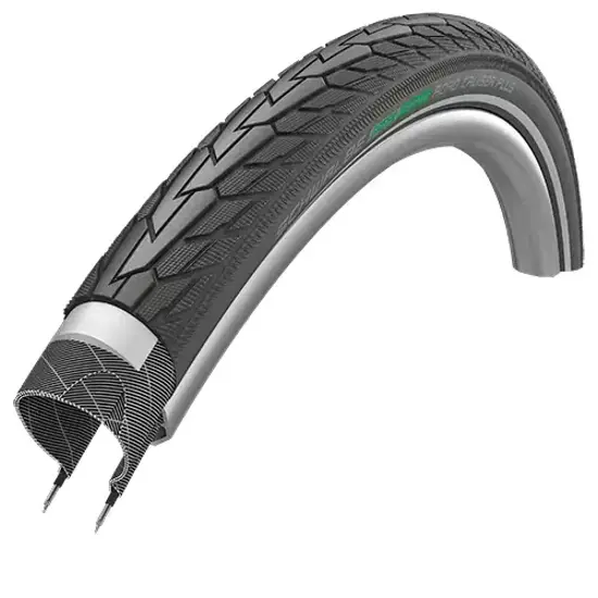 Schwalbe 47 622 ROAD CRUISER PLUS 28x175 Drahtreifen PUNCTUREGUARD GREEN COMPOUND Reflex Schwarz 15326443