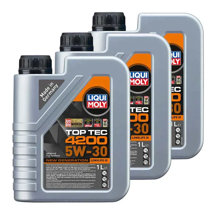 3x1 Litre Liqui Moly Top Tec 4200 5W-30