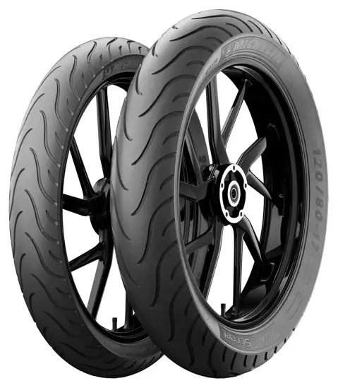 MICHELIN 100 70 17 49S TL TT Pilot Street Front DOT 2022 M C 15426043